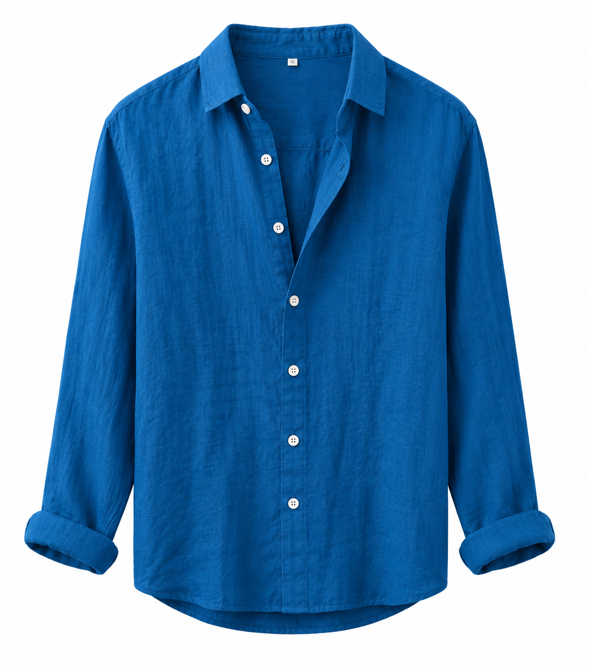 Sapphire blue Element Long-Sleeve Shirt, front view on white background