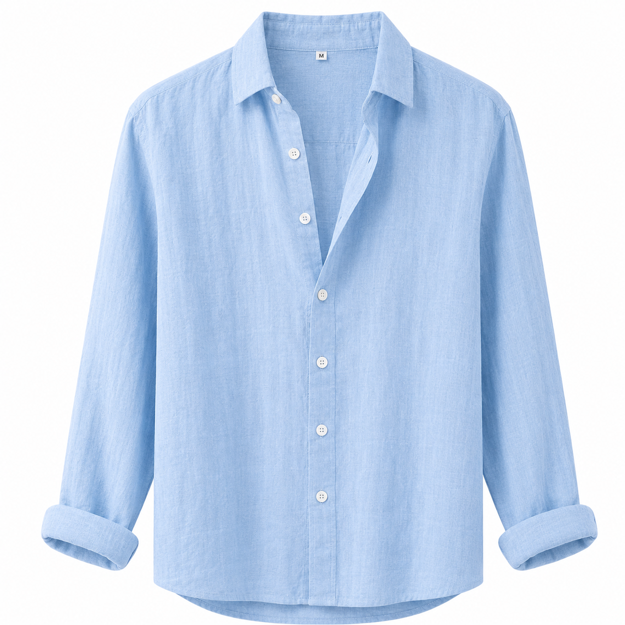 Sky blue Element Long-Sleeve Shirt, front view on white background
