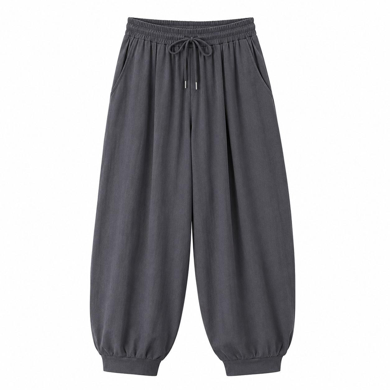 Gray Harbor Tapered Trousers, front view on white background